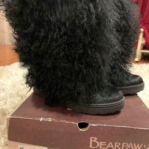 Sheep fur boots